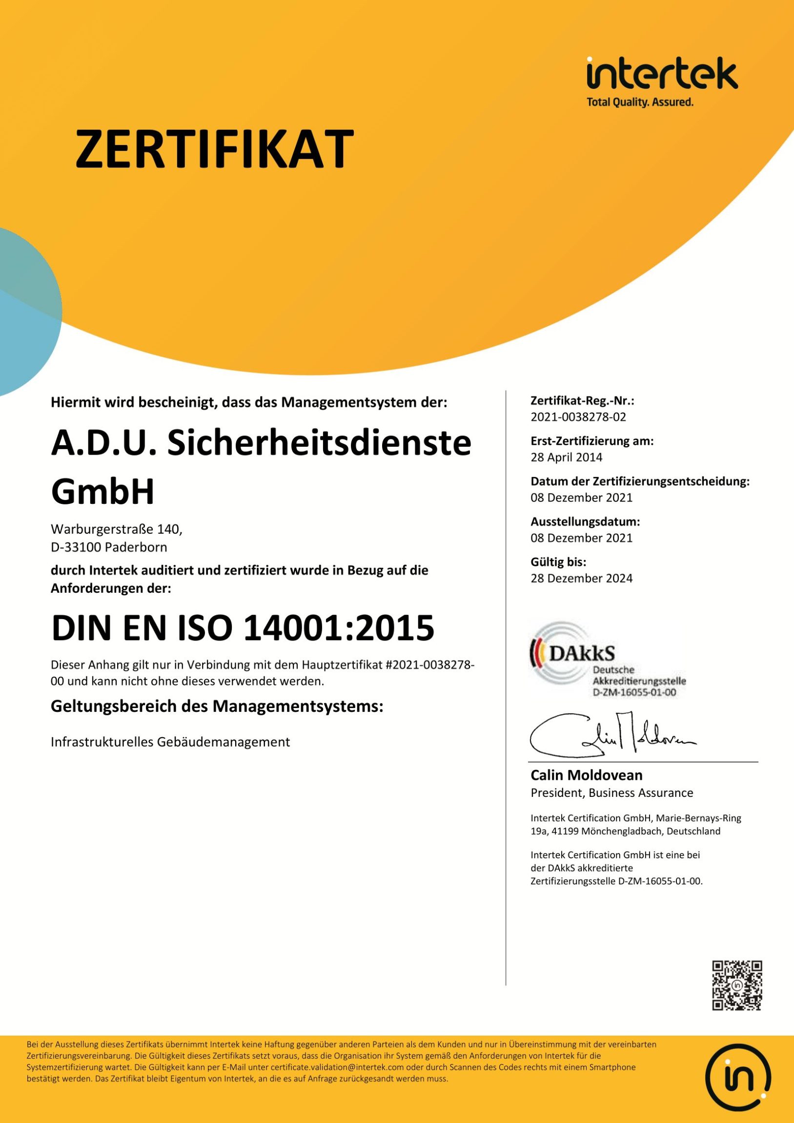 14001 Sicherheitsdienste 1